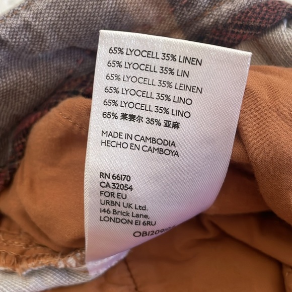 Anthropologie Tamarind Trousers Linen Jogger Pants Women’s Size 4 Giraffe Print - Picture 7 of 13